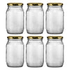 CONSOL HONEY JARS WITH GOLD LIDS 6PK, 352ML
