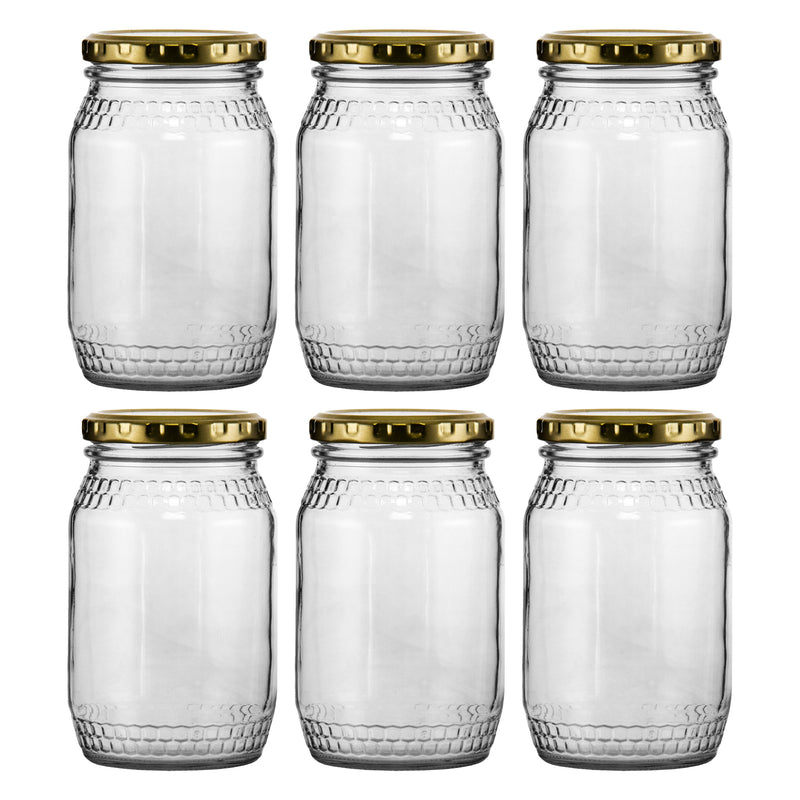 CONSOL HONEY JAR 6 PACK, 352ML (125X73MM DIA)