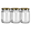 CONSOL HONEY JARS WITH GOLD LIDS 6PK, 352ML