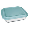 MARINEX SQUARE ROASTERS WITH COLOURED PLASTIC LIDS, 1.1L