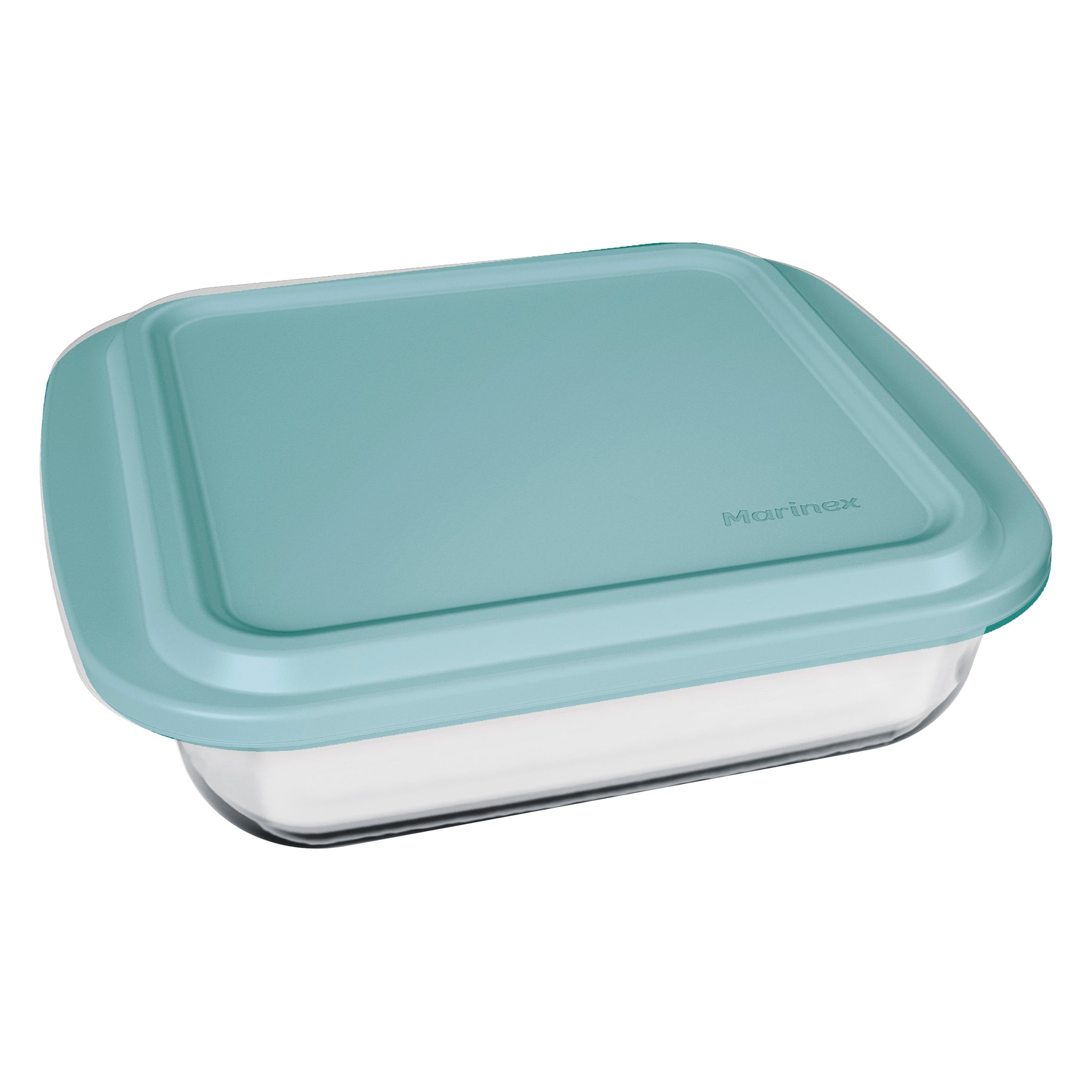 MARINEX SQUARE ROASTERS WITH COLOURED PLASTIC LIDS, 1.1L