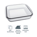 MARINEX SQUARE ROASTER WITH COLOURED PLASTIC LID, 1.1L
