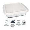MARINEX SQUARE ROASTERS WITH COLOURED PLASTIC LIDS, 1.8L