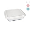 MARINEX SQUARE ROASTERS WITH COLOURED PLASTIC LIDS, 1.8L