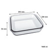 MARINEX SQUARE ROASTERS WITH COLOURED PLASTIC LIDS, 1.8L
