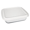 MARINEX SQUARE ROASTERS WITH COLOURED PLASTIC LIDS, 1.8L