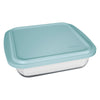 MARINEX SQUARE ROASTERS WITH COLOURED PLASTIC LIDS, 1.8L