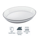 MARINEX OVAL ROASTER WITH COLOURED PLASTIC LID, 1.6L