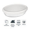 MARINEX OVAL ROASTERS WITH COLOURED PLASTIC LIDS, 1.6L