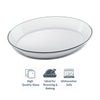 MARINEX OVAL ROASTER WITH COLOURED PLASTIC LID, 1.6L