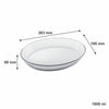 MARINEX OVAL ROASTERS WITH COLOURED PLASTIC LIDS, 1.6L