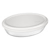 MARINEX OVAL ROASTERS WITH COLOURED PLASTIC LIDS, 1.6L