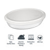 MARINEX OVAL ROASTERS WITH COLOURED PLASTIC LIDS, 2.4L