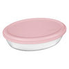 MARINEX OVAL ROASTERS WITH COLOURED PLASTIC LIDS, 2.4L