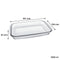 MARINEX RECT. ROASTER WITH COLOURED PLASTIC LID, 1.6LT (301X184X52MM)