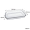MARINEX RECT. ROASTER WITH COLOURED PLASTIC LID, 2.2LT (349X216X54MM)