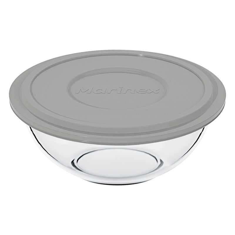 MARINEX MIXING BOWL WITH COLOURED PLASTIC LID, 500ML (60X155MM DIA)