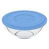 MARINEX MIXING BOWL WITH COLOURED PLASTIC LID, 500ML (60X155MM DIA)
