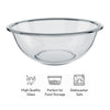 MARINEX GLASS MIXING BOWL WITH COLOURED PLASTIC LID, 1.5L
