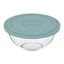 MARINEX GLASS MIXING BOWL WITH COLOURED PLASTIC LID, 1.5L