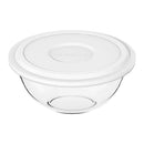 MARINEX GLASS MIXING BOWL WITH COLOURED PLASTIC LID, 1.5L
