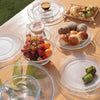 MARINEX GLASS MIXING BOWLS WITH COLOURED PLASTIC LIDS, 1.5L