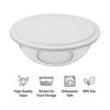 MARINEX MIXING BOWLS WITH COLOURED PLASTIC LIDS, 3L