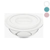 MARINEX MIXING BOWLS WITH COLOURED PLASTIC LIDS, 3L
