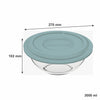 MARINEX MIXING BOWLS WITH COLOURED PLASTIC LIDS, 3L
