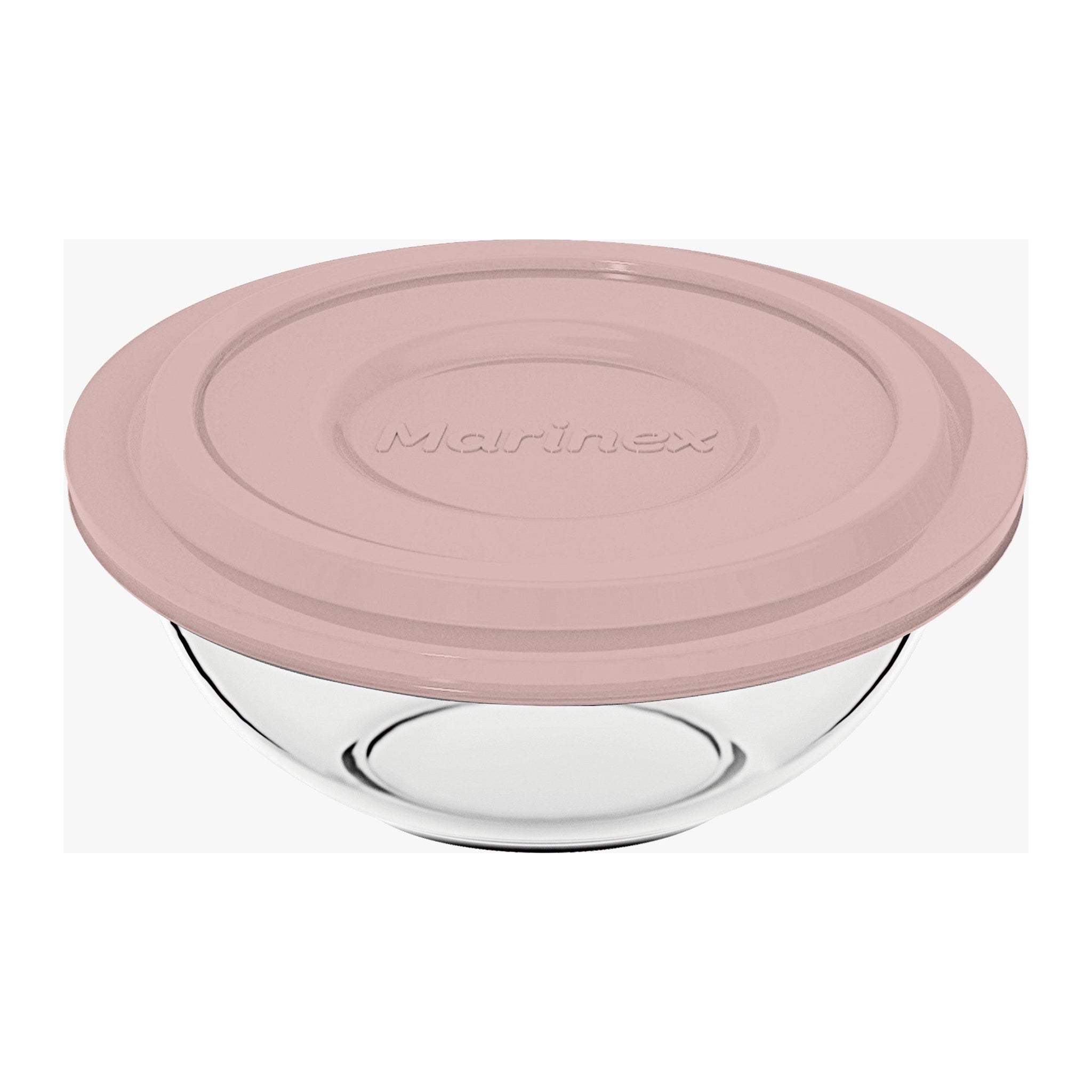 MARINEX MIXING BOWLS WITH COLOURED PLASTIC LIDS, 3L
