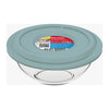 MARINEX MIXING BOWLS WITH COLOURED PLASTIC LIDS, 3L
