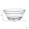 REGENT TEMPERED GLASS BOWL STACKABLE, 40ML