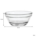 REGENT TEMPERED GLASS BOWL STACKABLE, 40ML (30X60MM DIA)