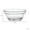 REGENT TEMPERED GLASS BOWL STACKABLE, 40ML (30X60MM DIA)