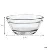 REGENT TEMPERED GLASS BOWL STACKABLE, 40ML (30X60MM DIA)