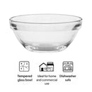 REGENT STACKABLE TEMPERED GLASS BOWL, 70ML