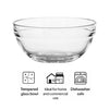 REGENT TEMPERED GLASS STACKABLE BOWL, 150ML