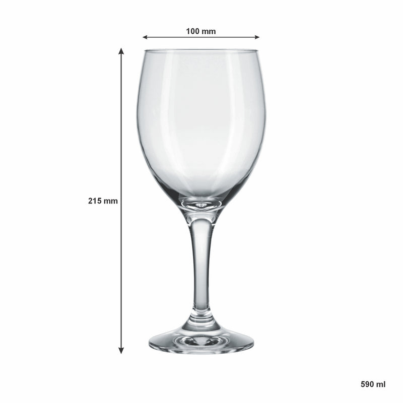 NADIR GRANDE VINHO STEMMED WINE GLASS, (590ML)
