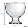 NADIR PAULISTA GLASS DESSERT BOWL, 400ML