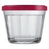 NADIR AMERICANO SMALL BOWL WITH 3 COLOURED PLASTIC LIDS, 150ML