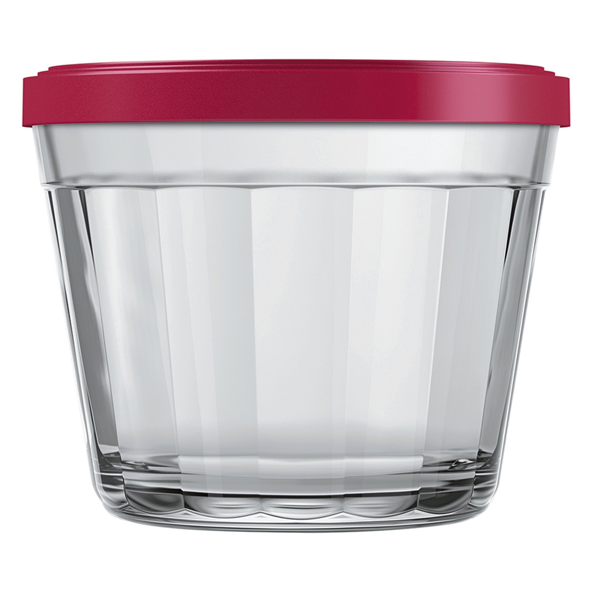 NADIR AMERICANO SMALL BOWL WITH 3 COLOURED PLASTIC LIDS, 150ML
