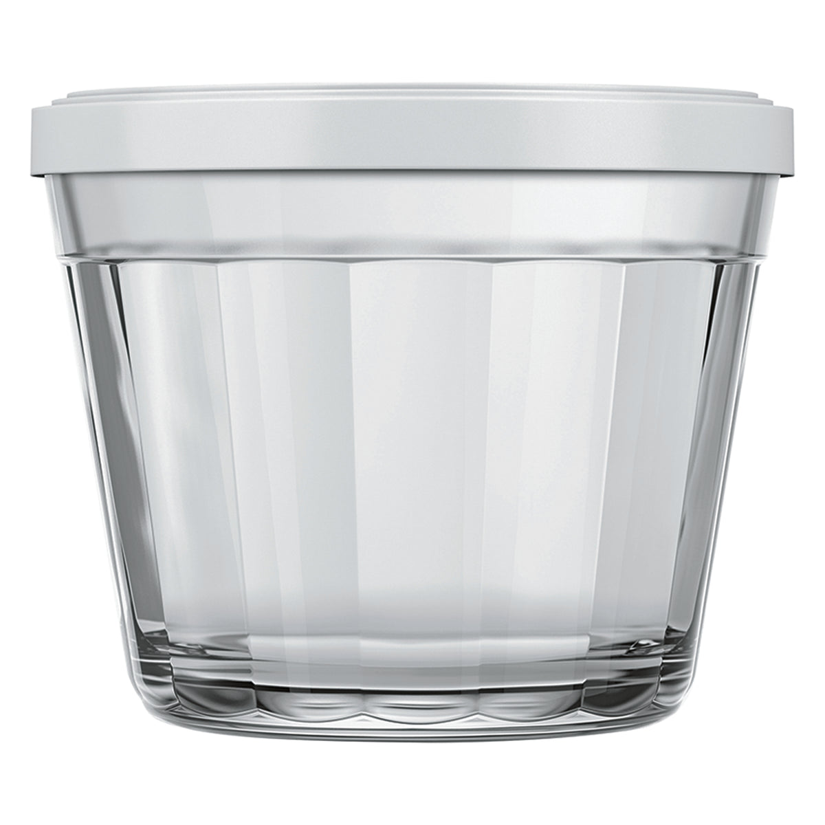 NADIR AMERICANO SMALL BOWL WITH 3 COLOURED PLASTIC LIDS, 150ML