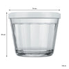 NADIR AMERICANO SMALL BOWL WITH 3 COLOURED PLASTIC LIDS, 150ML