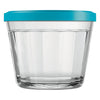 NADIR AMERICANO MEDIUM BOWL WITH 4 COLOURED PLASTIC LIDS, 350ML (103MM DIAX71MM)