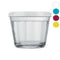 NADIR AMERICANO MEDIUM BOWL WITH 4 COLOURED PLASTIC LIDS, 350ML (103MM DIAX71MM)