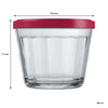NADIR AMERICANO MEDIUM BOWL WITH 3 COLOURED PLASTIC LIDS, 350ML