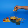 NADIR AMERICANO LARGE BOWL WITH 3 COLOURED PLASTIC LIDS, 600ML