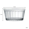 NADIR AMERICANO LARGE BOWL WITH 3 COLOURED PLASTIC LIDS, 600ML