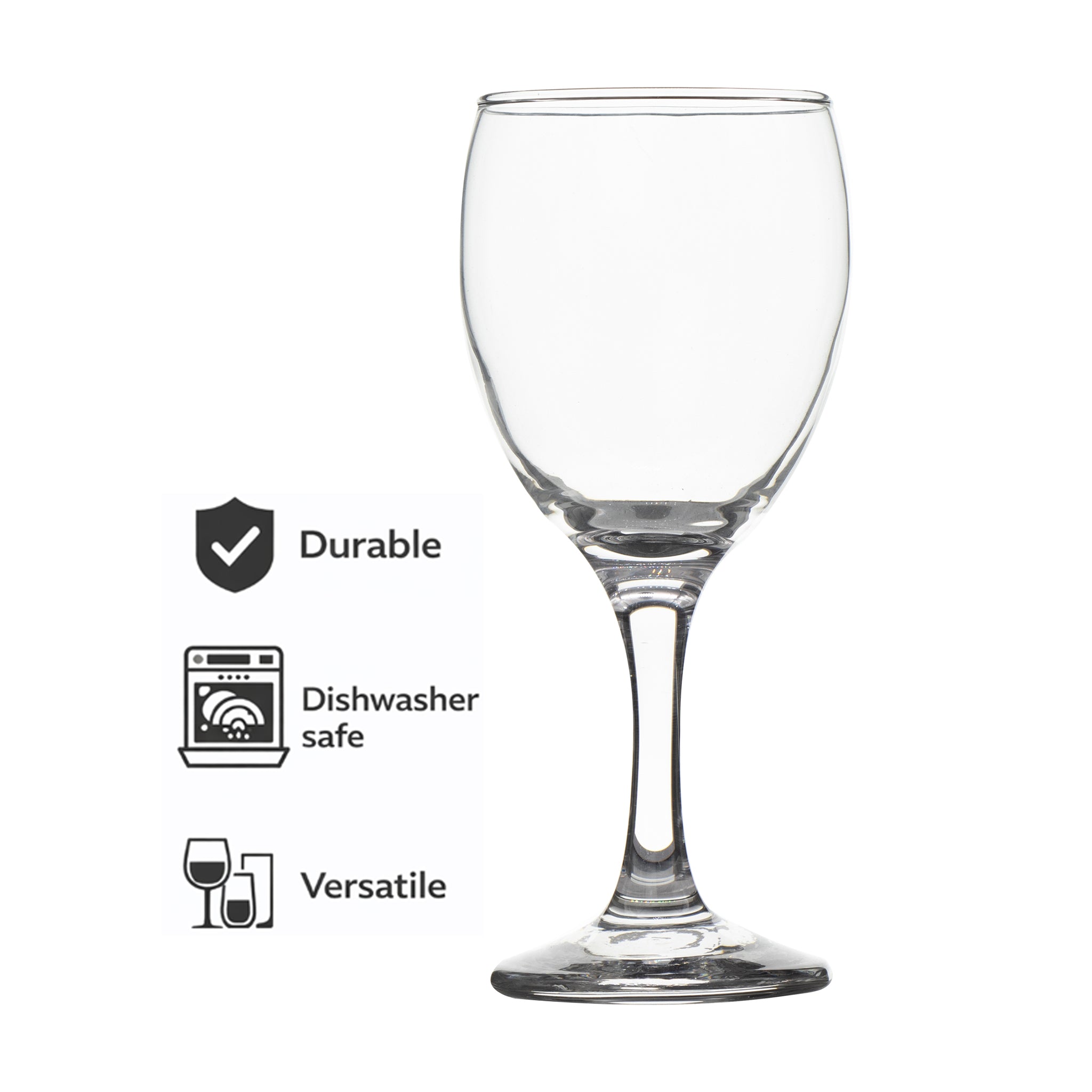 REGENT BLUE PLASTIC CRATE WITH WINE GLASSES 30PK, 250ML