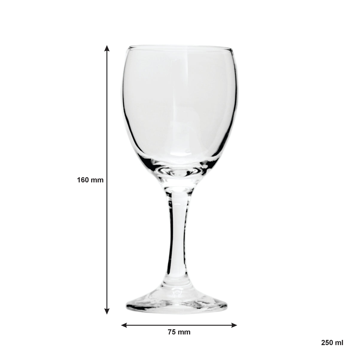 REGENT BLUE PLASTIC CRATE WITH WINE GLASSES 30PK, 250ML